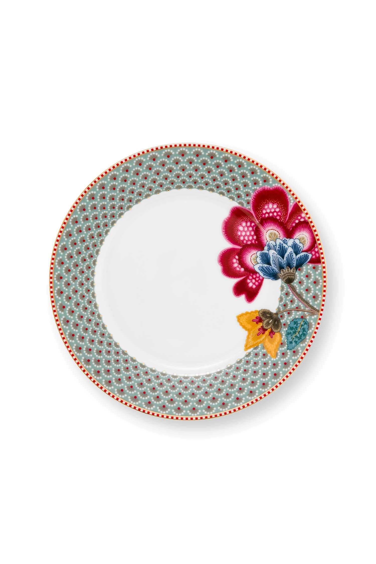 PIP Plate Blooming Tales Blue 21cm